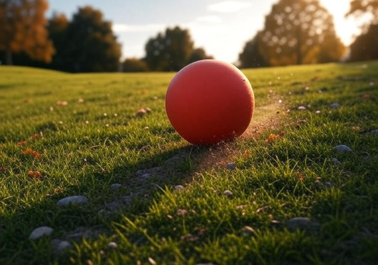 Illustration of a ball rolling down a bumpy hill, representing SGD’s updates